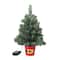 20" Pre-Lit Night Night™ Classic Pine Artificial Tabletop Christmas Tree in Santa Belt Base, Clear LED Lights